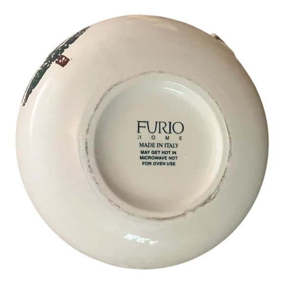 Furio Home Italian Christmas Tree Pitcher 64 Oz Green & White Ceramic - Picture 6 of 7